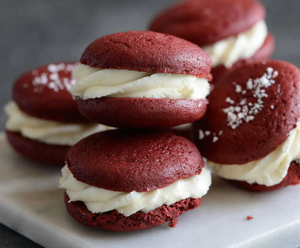 Easy Red Velvet Whoopie Pies