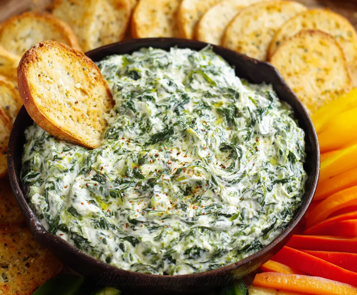 Easy Creamy Spinach Dip Recipe