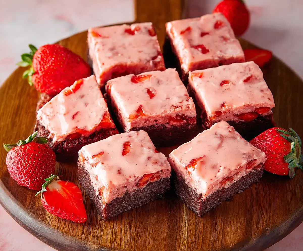 Delicious Strawberry Brownies Recipe