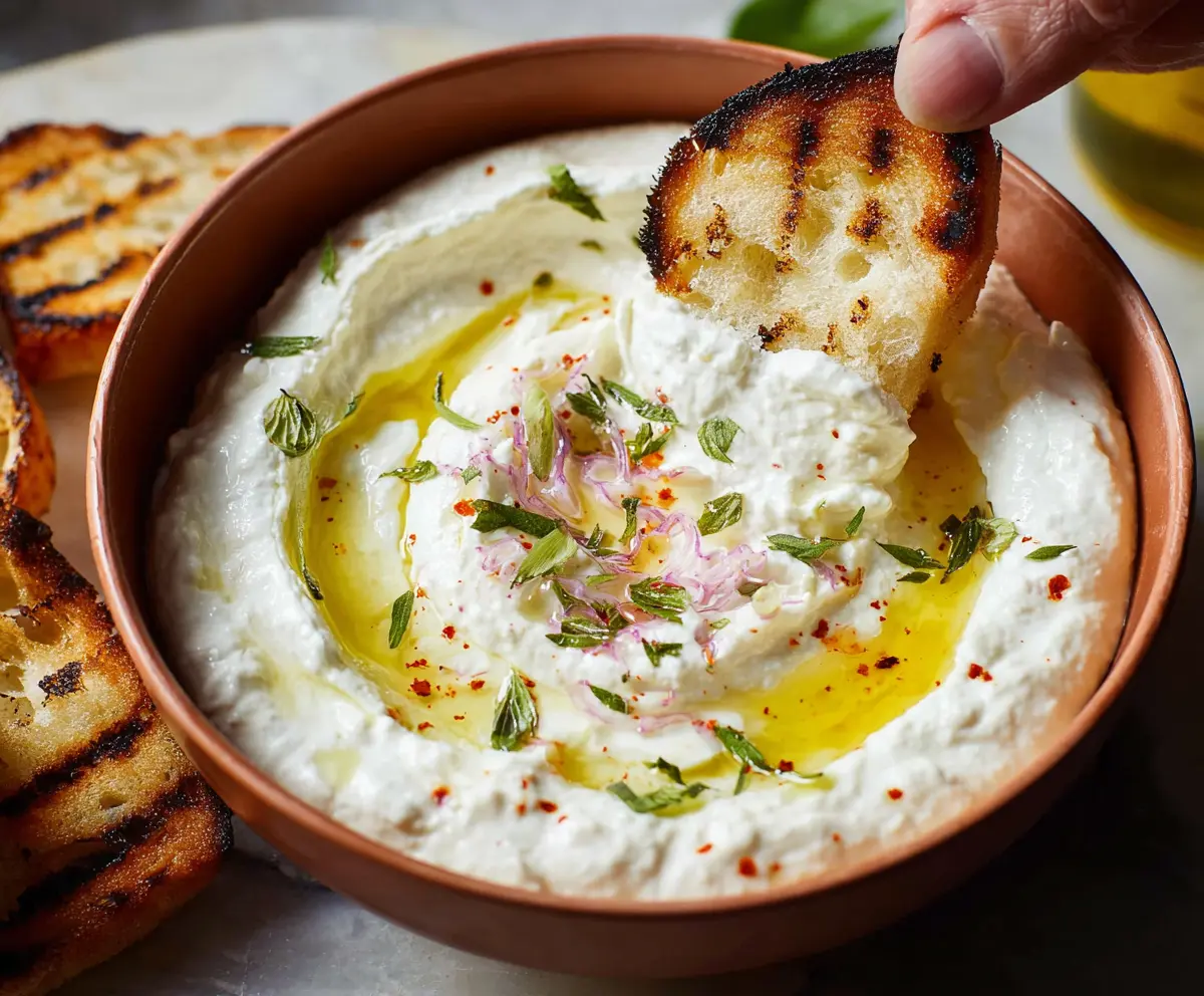 Easy Whipped Ricotta Dip Recipe