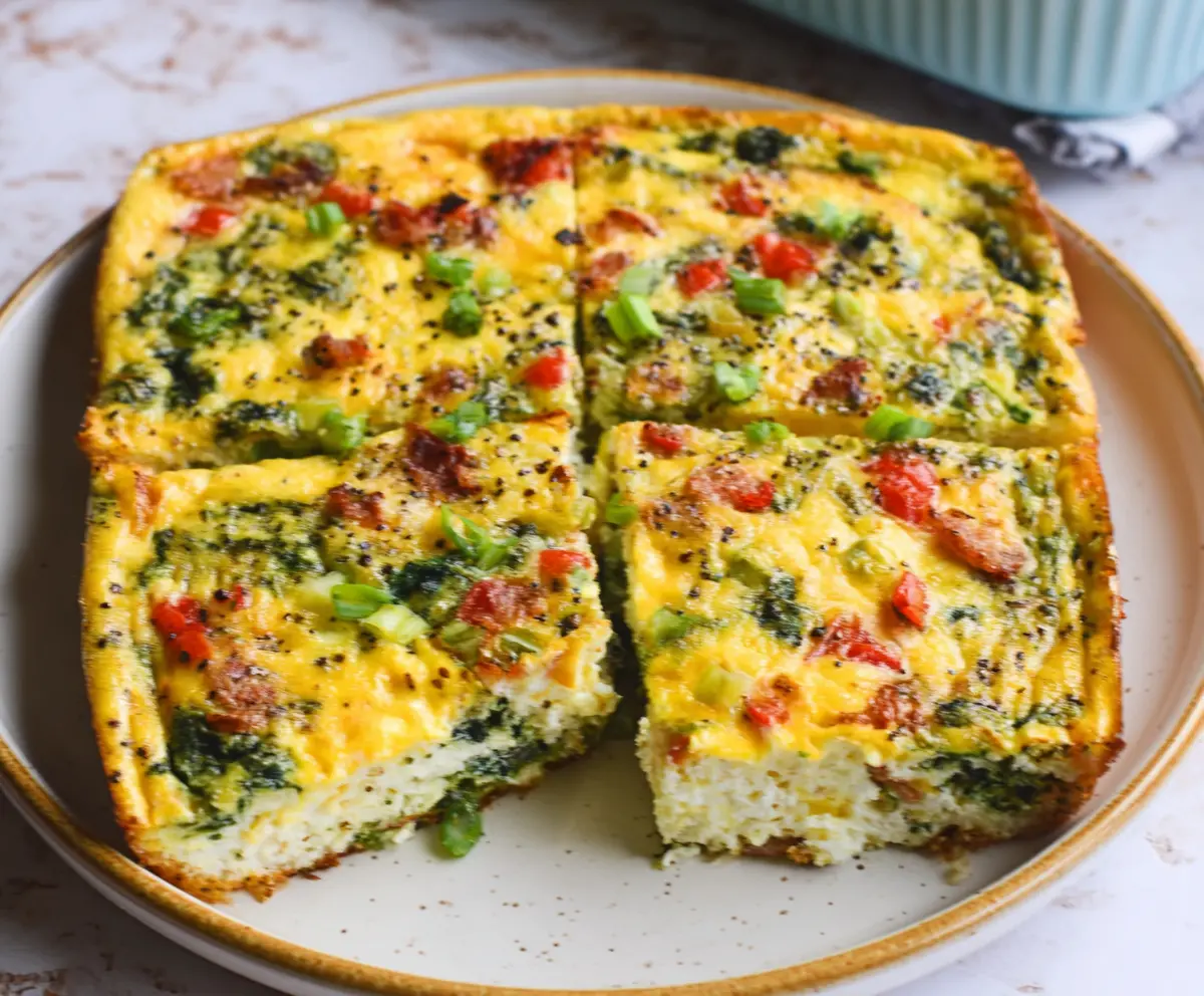Easy Cottage Cheese Egg Bake
