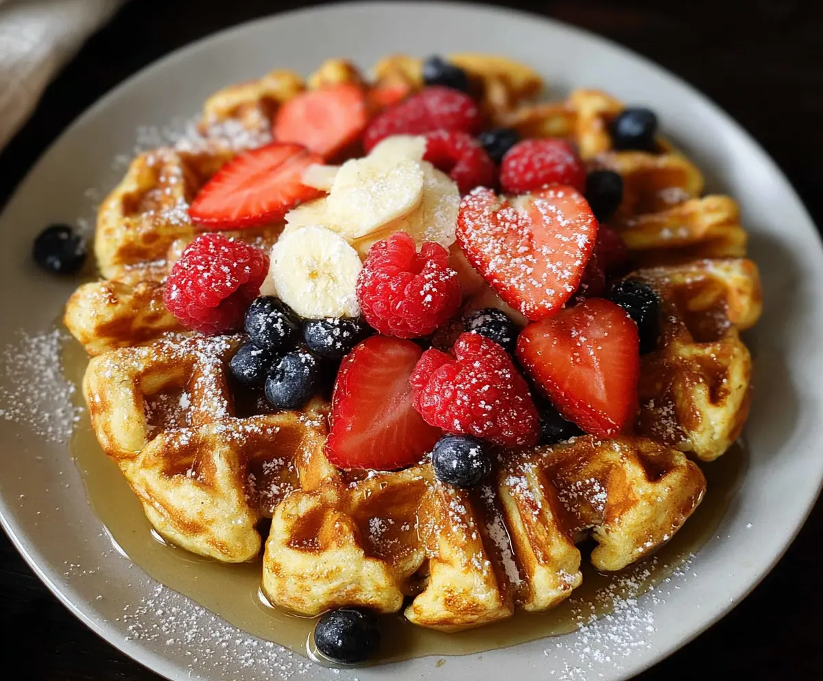 Easy Cottage Cheese Waffles Recipe
