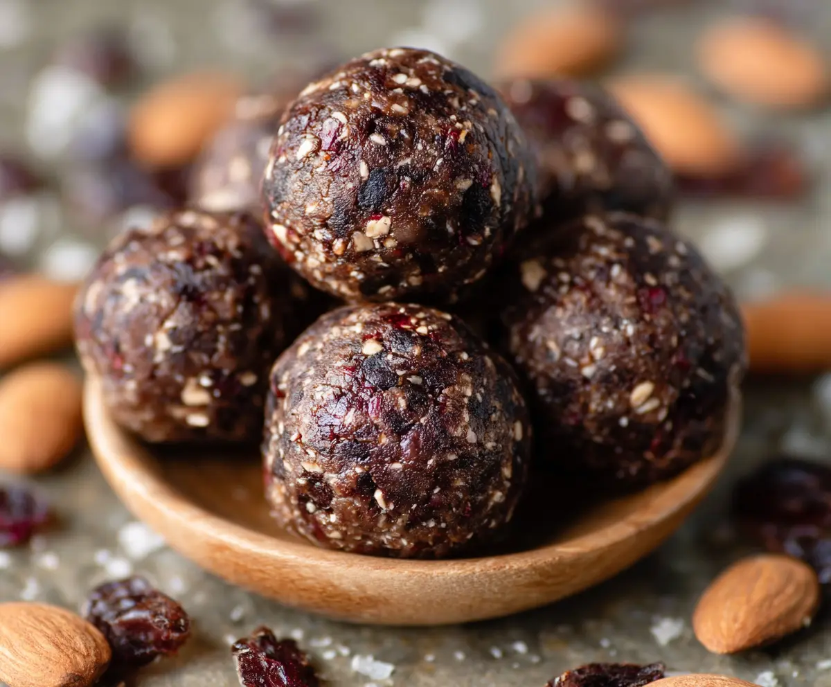 Healthy Dark Chocolate Energy Bites