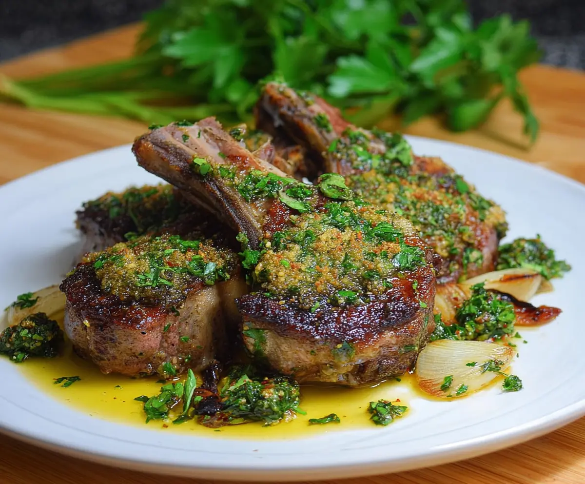 Garlic Herb Lamb Chops Recipe