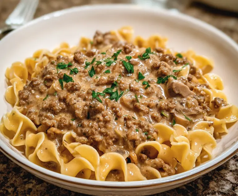 Ground Beef Stroganoff