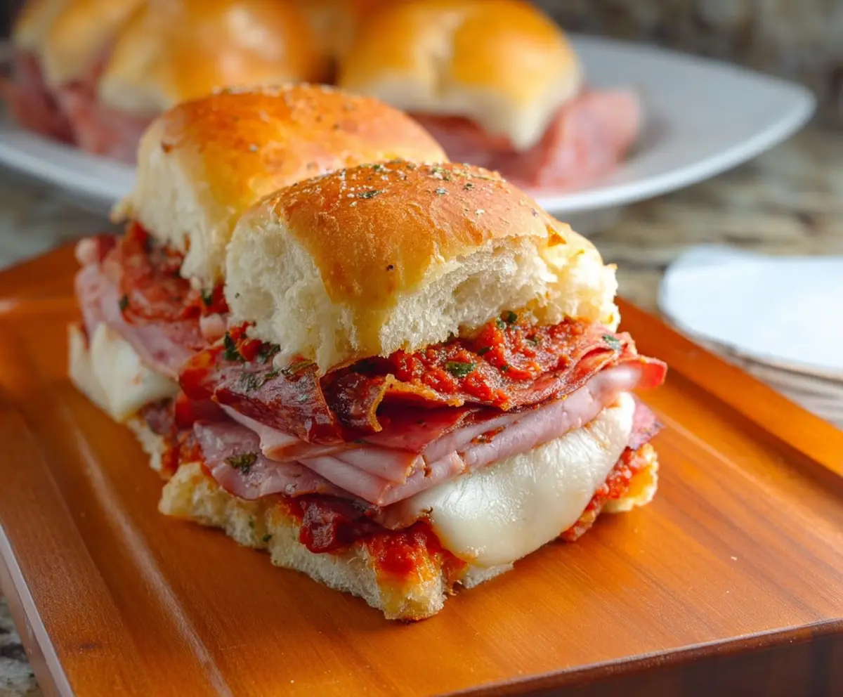 Easy Hot Italian Sub Sliders