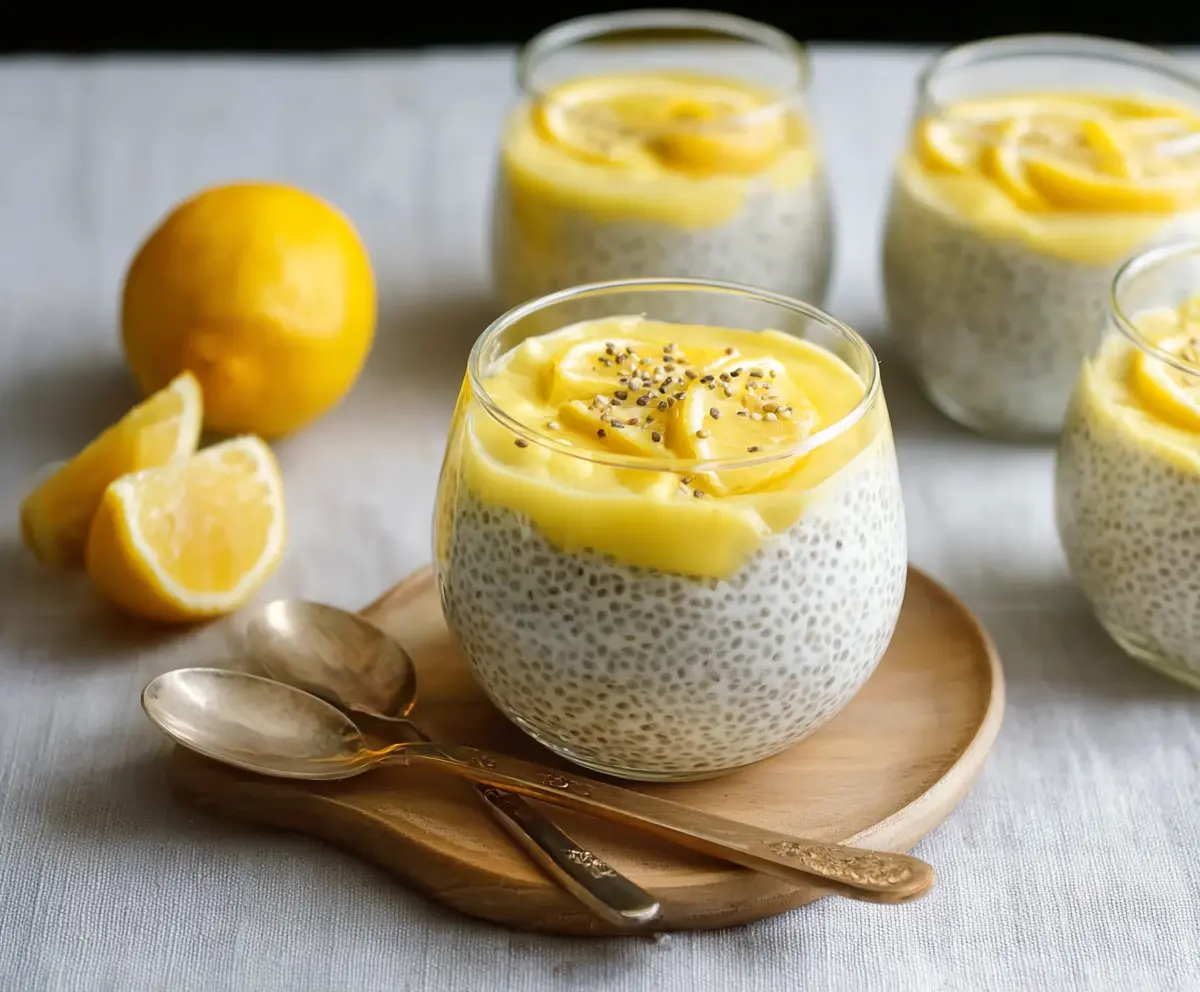 Easy Lemon Cream Chia Pudding
