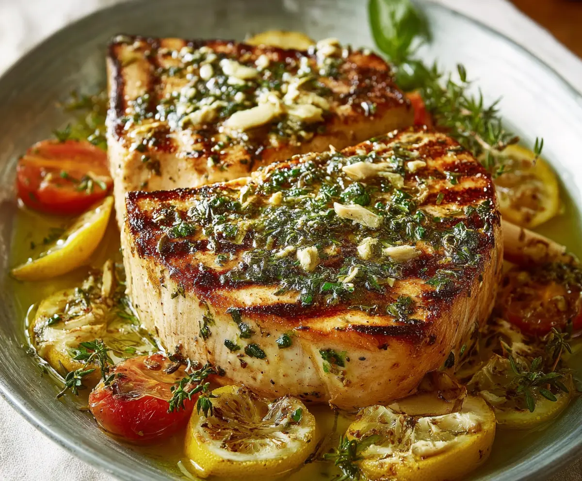 Oven-Baked Swordfish with Lemon Butter