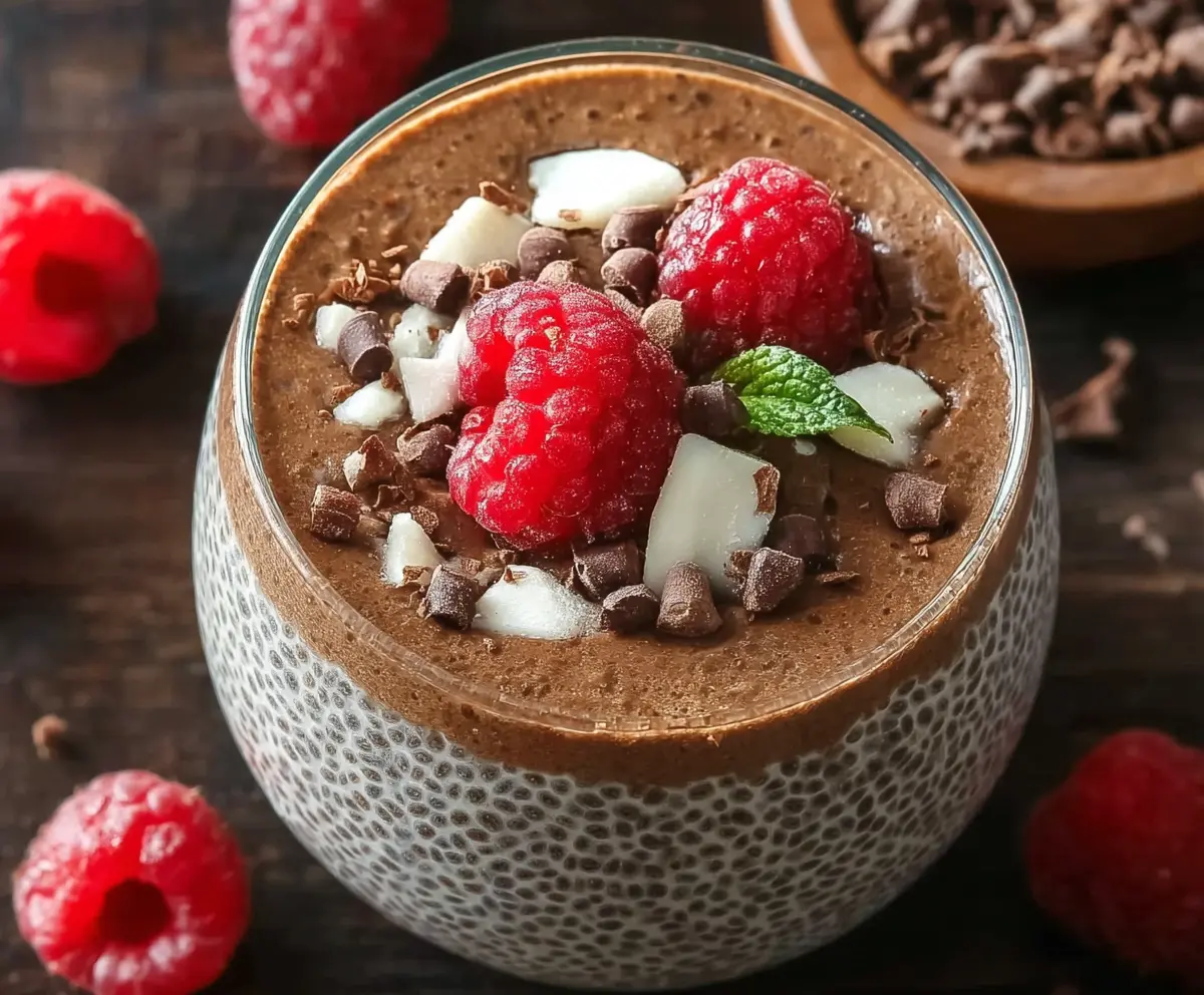 Easy Protein Chocolate Chia Pudding