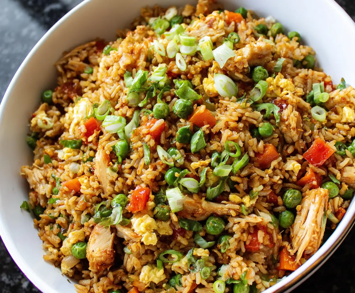 Easy Rotisserie Chicken Fried Rice