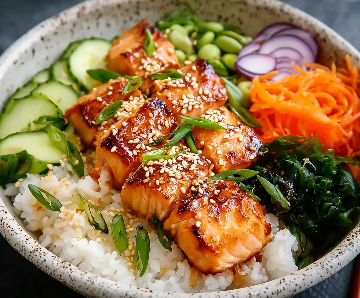 Easy Salmon Rice Bowl Recipe