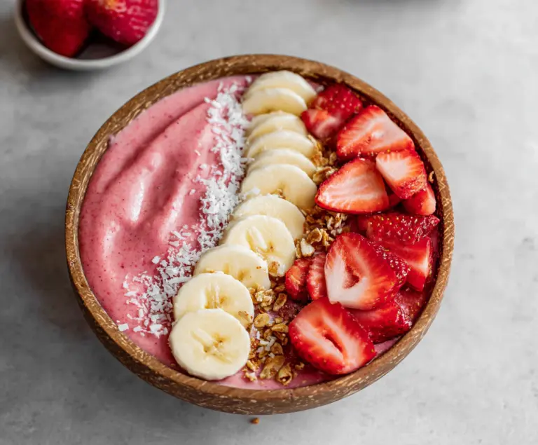 Strawberry Banana Smoothie Bowl