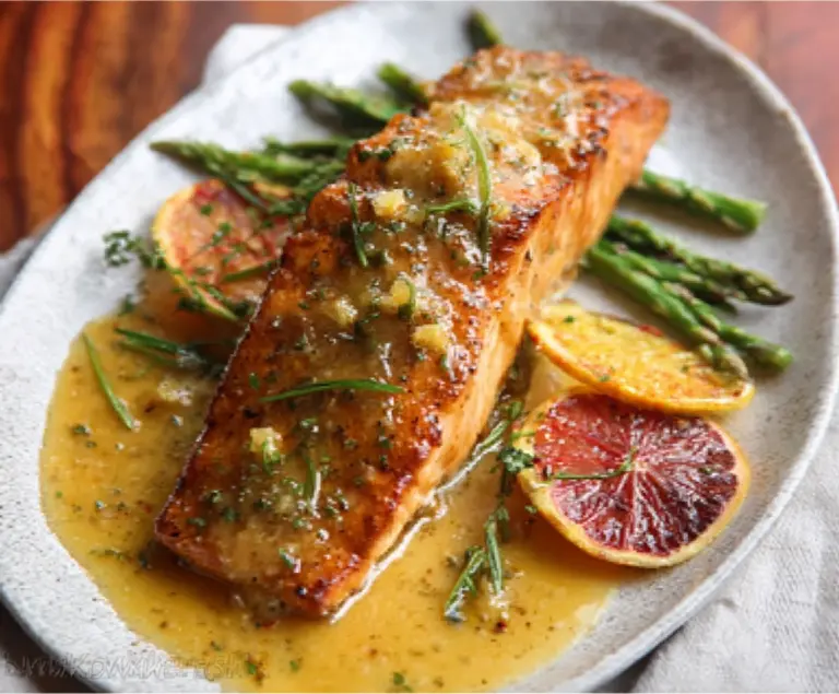 Honey Mustard Citrus Salmon