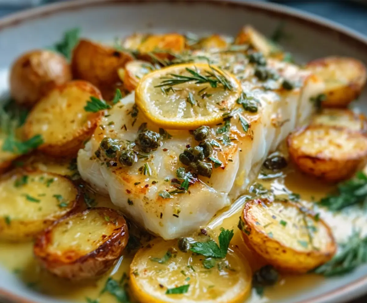 Easy Lemon Herb Cod with Roasted Potatoes