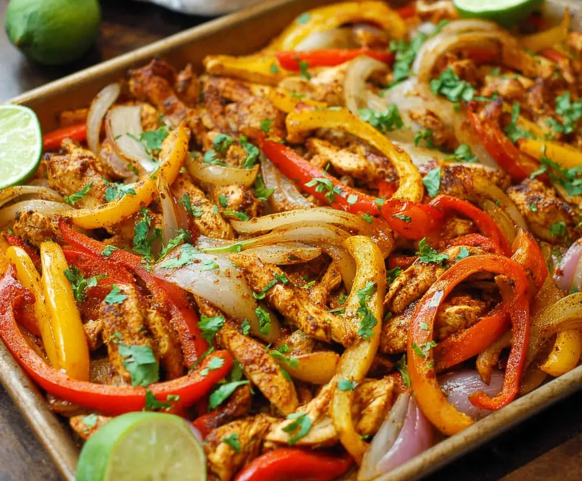 Easy Sheet Pan Chicken Fajitas