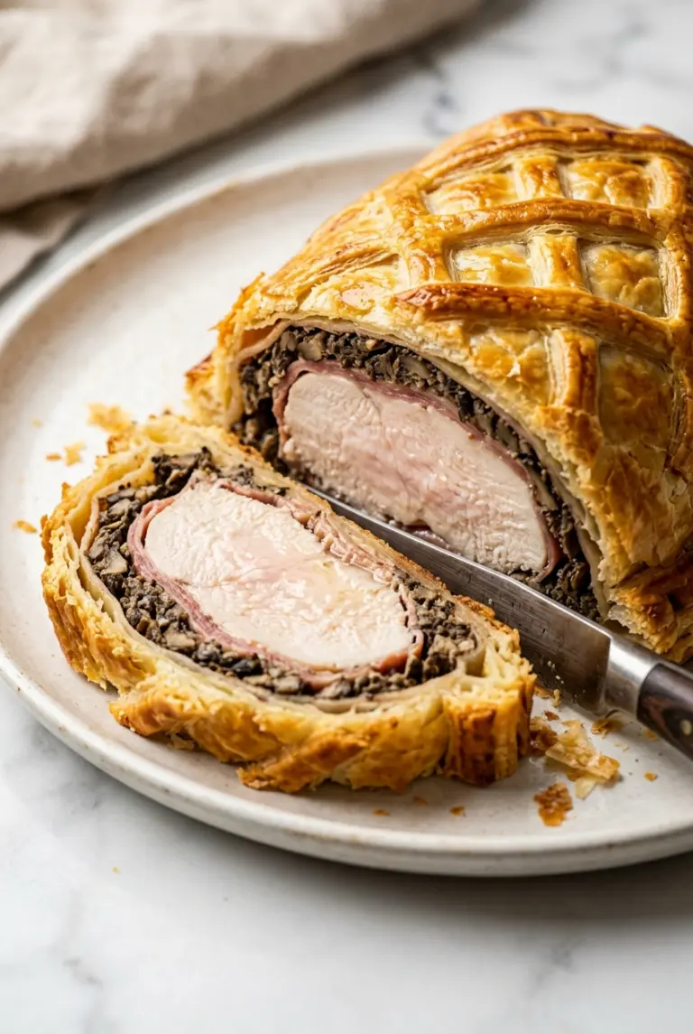 Chicken Wellington with Mushroom Duxelles