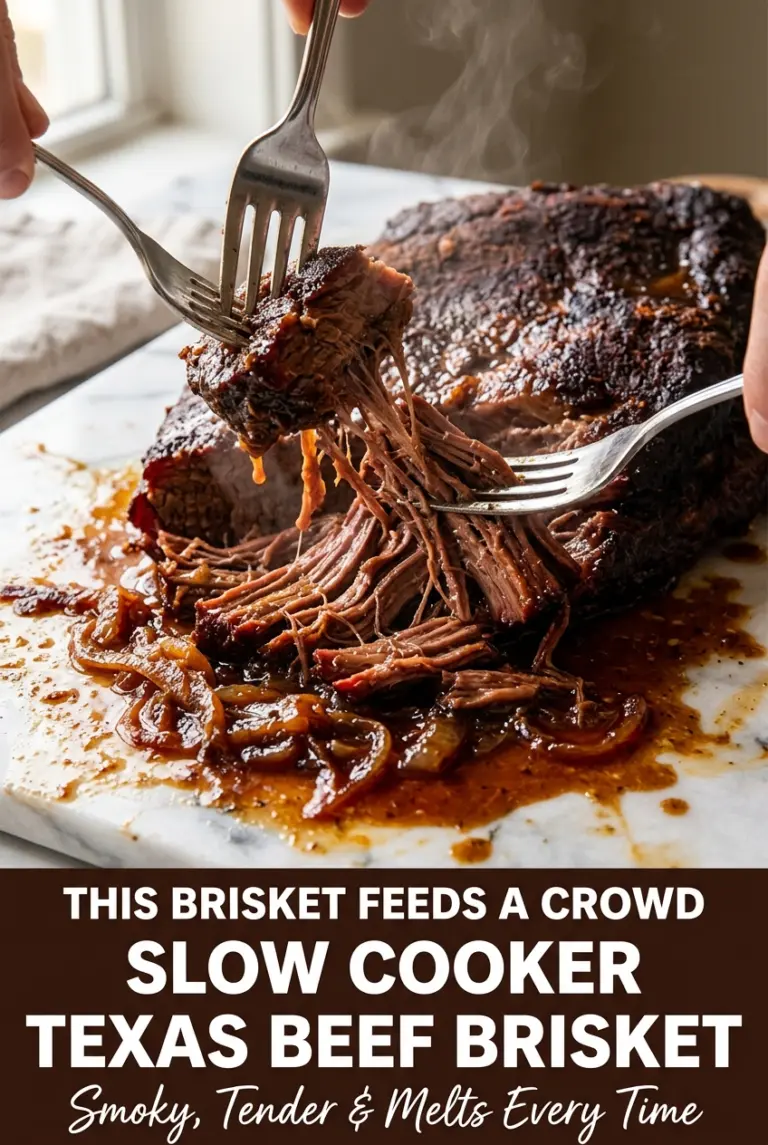 Slow Cooker Texas Beef Brisket for a Crowd