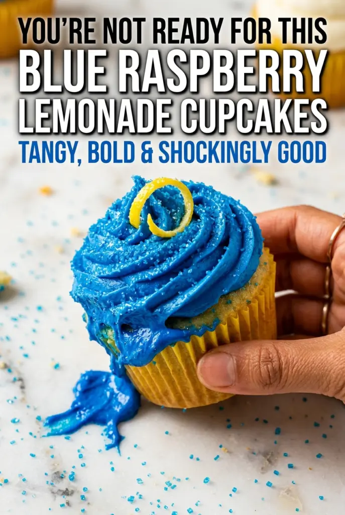 Blue Raspberry Lemonade Cupcakes