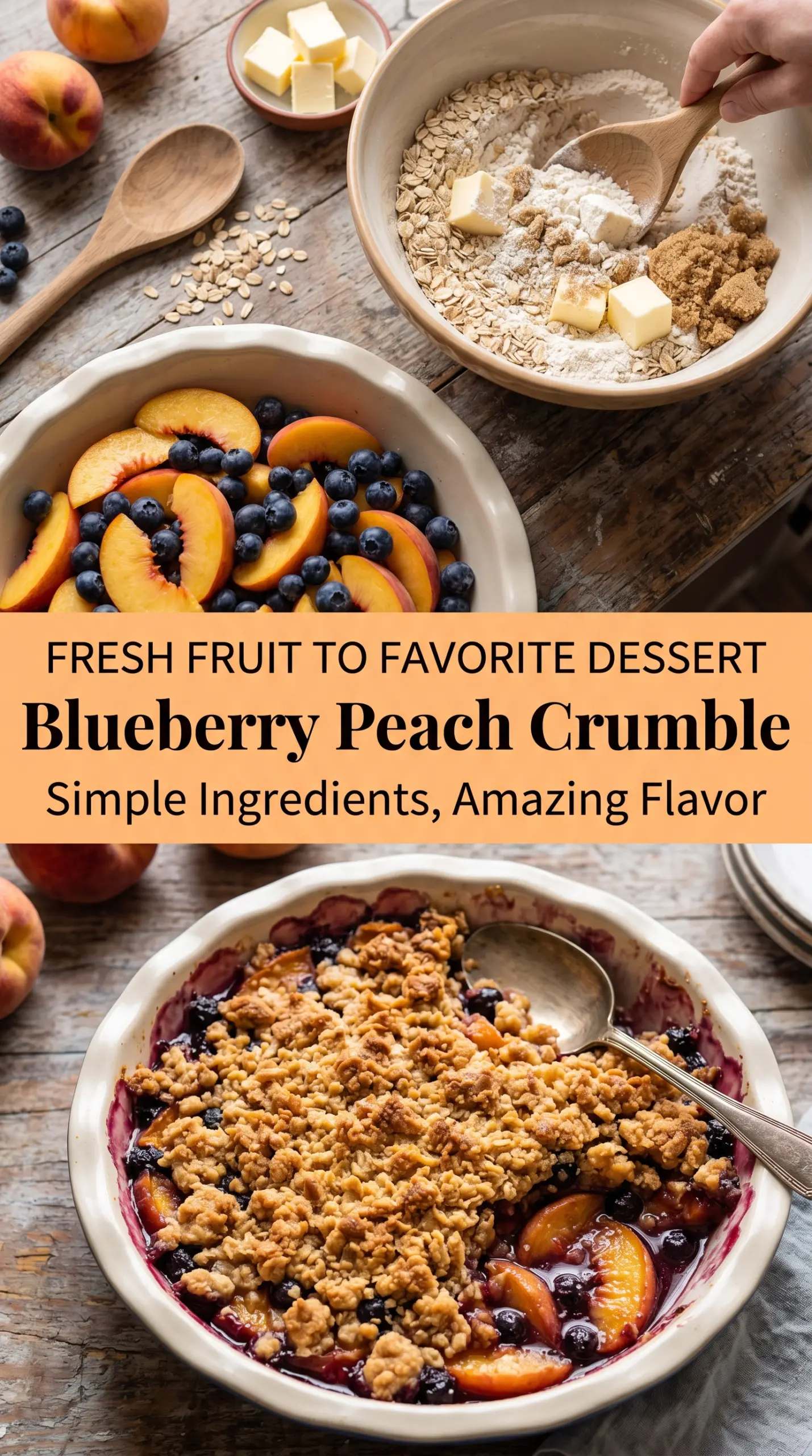 Blueberry Peach Crumble