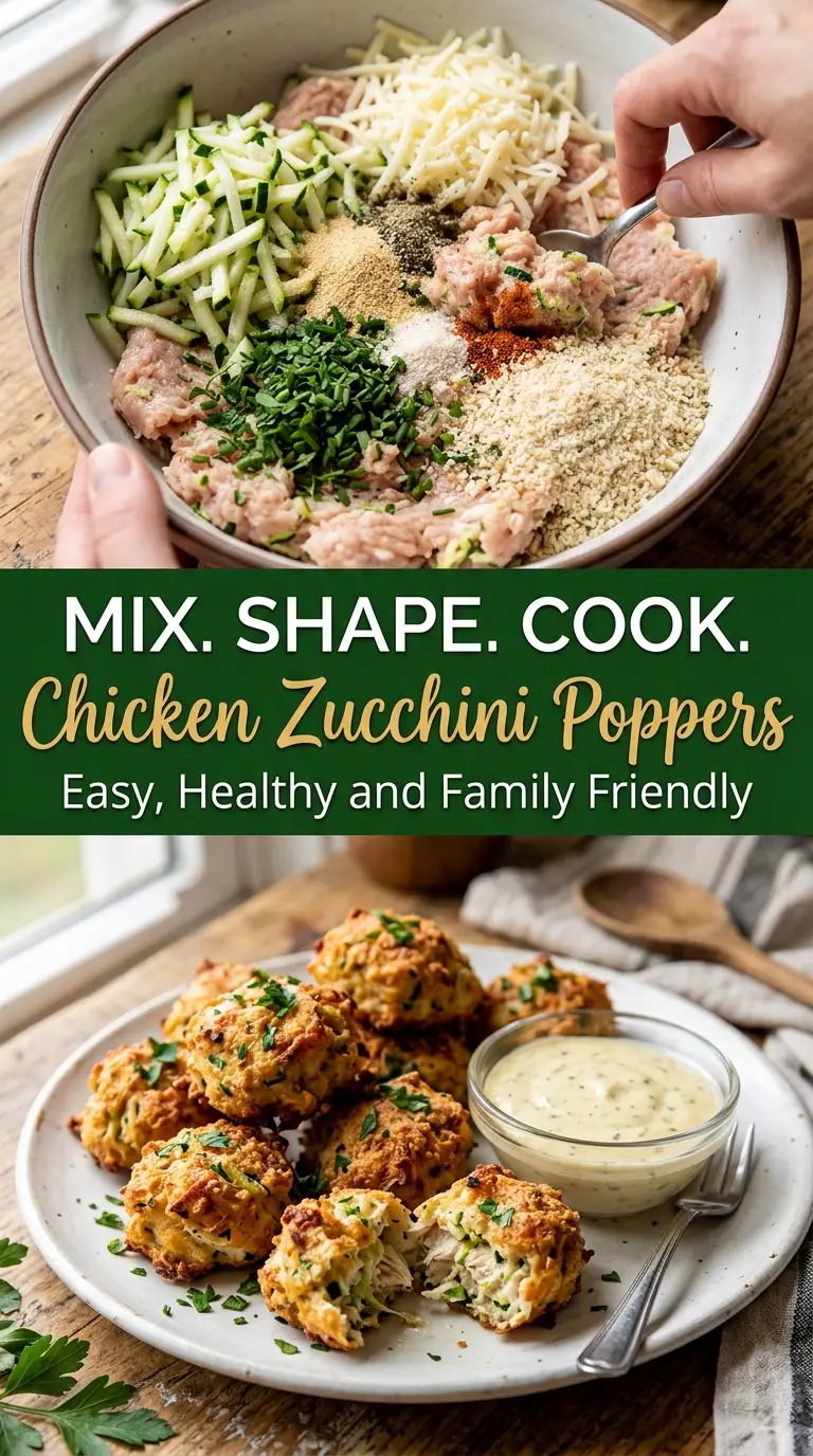Chicken Zucchini Poppers