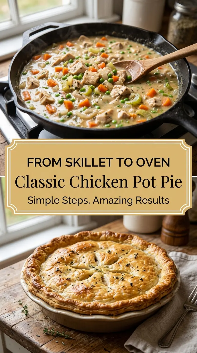Classic Chicken Pot Pie flaky creamy