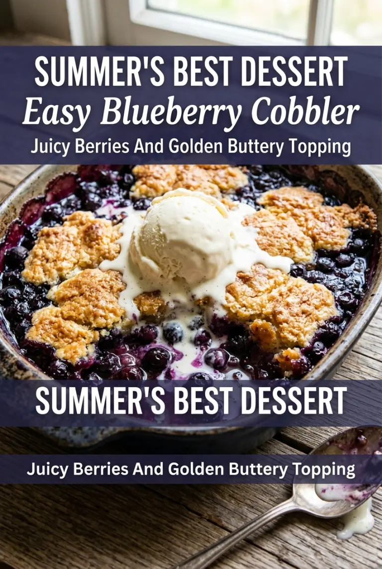 Easy Blueberry Cobbler