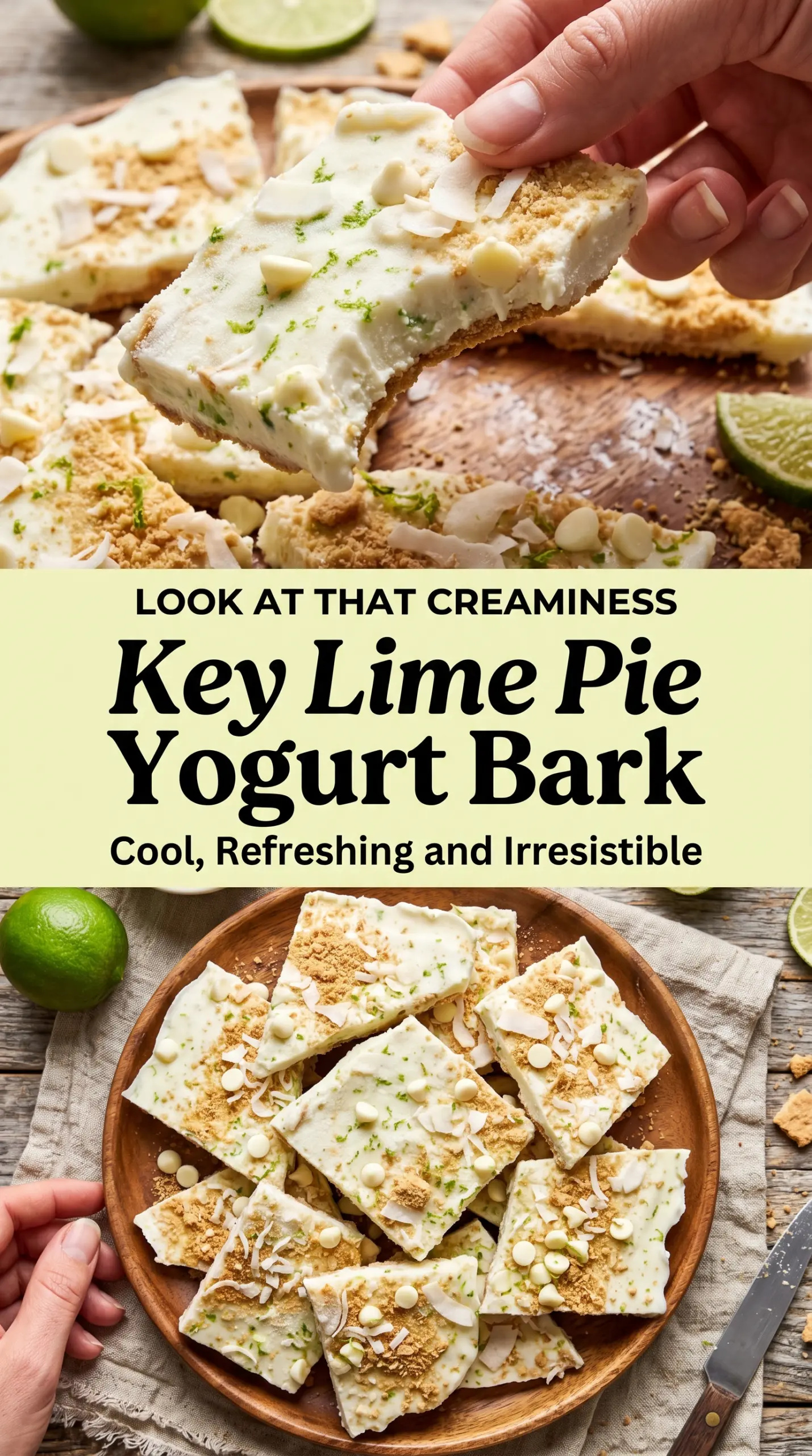 Key Lime Pie Yogurt Bark