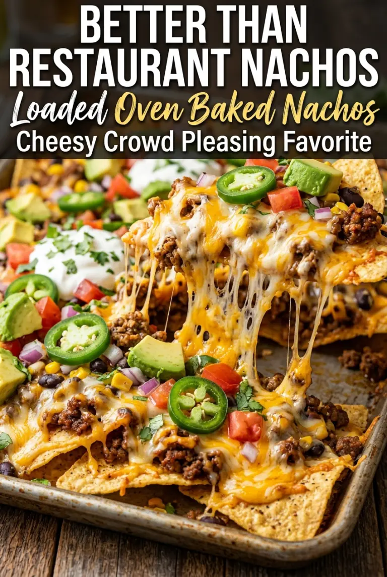 Loaded Oven Baked Nachos