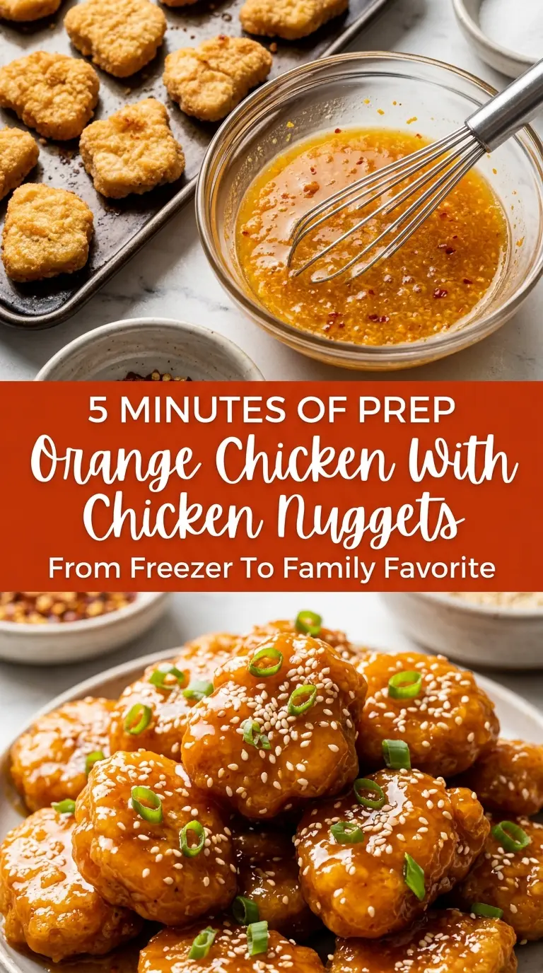 Orange Chicken With Chicken Nuggets sticky citrus