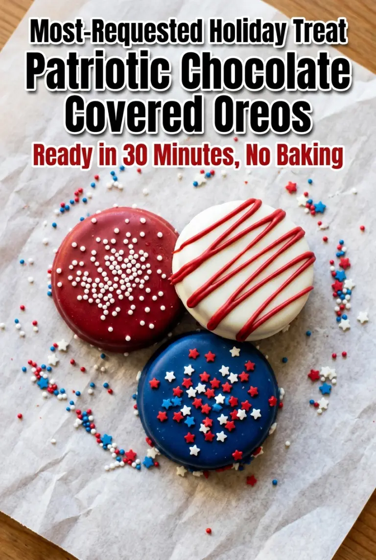Patriotic Chocolate Covered Oreos