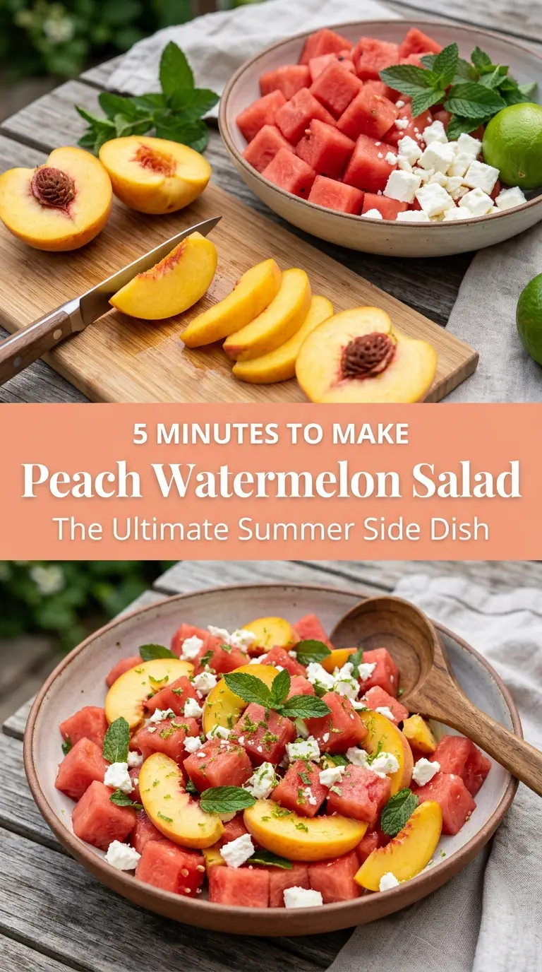 Peach Watermelon Salad