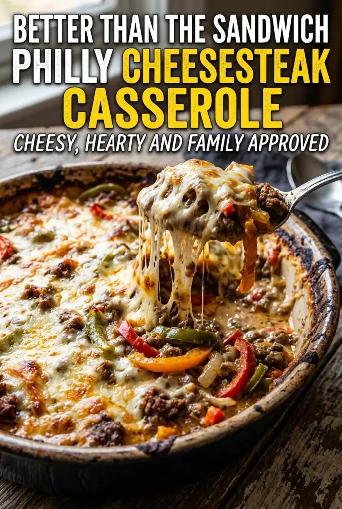 Philly Cheesesteak Casserole