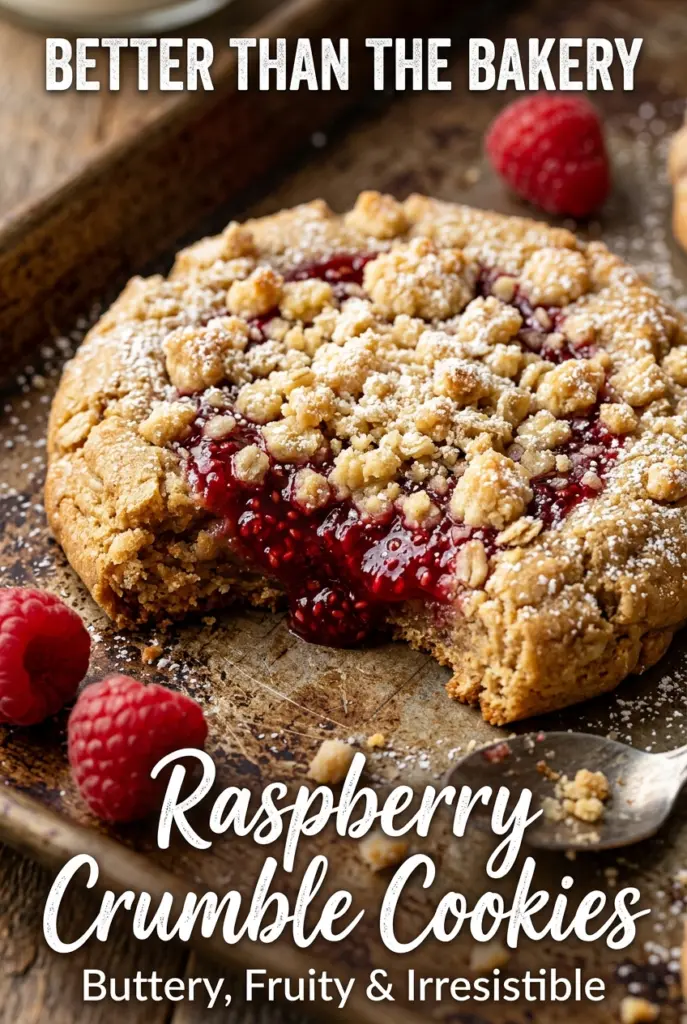 Raspberry Crumble Cookies (Costco Copycat)