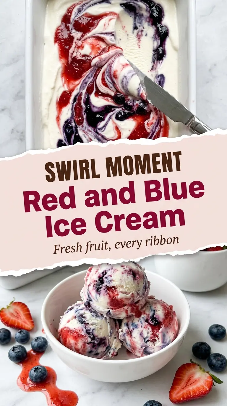 Red and Blue Ice Cream