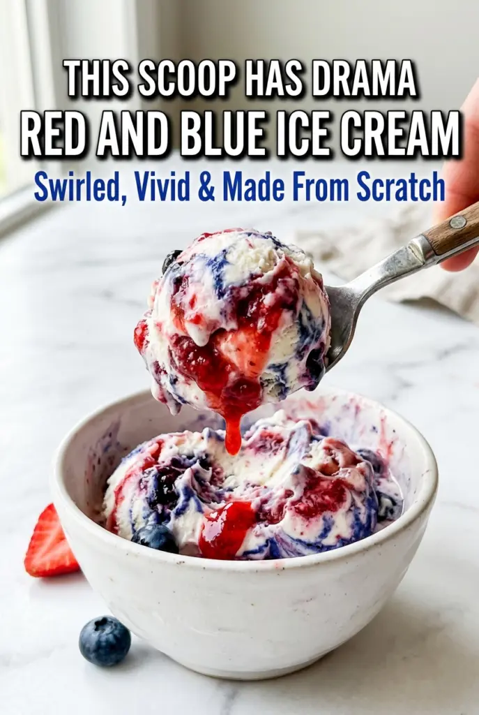 Red and Blue Ice Cream