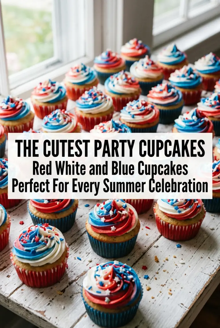 Red White and Blue Cupcakes