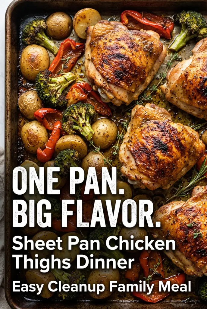 Sheet Pan Chicken Thighs Dinner