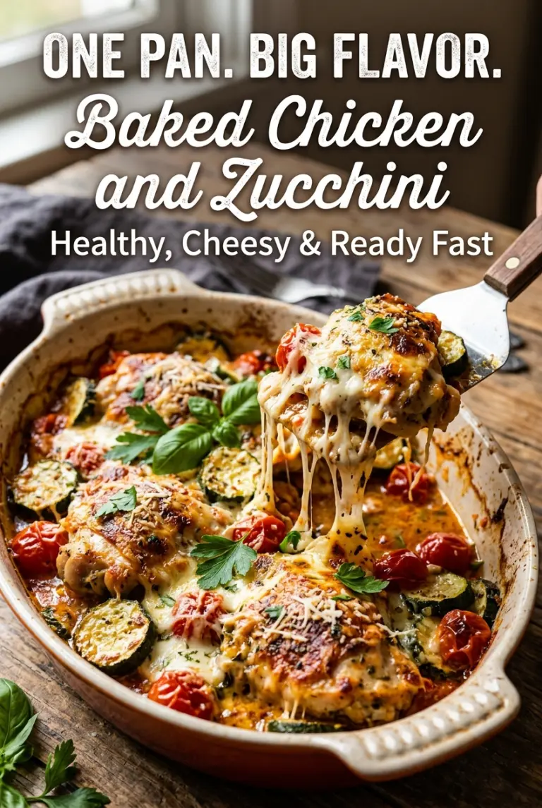 Baked Chicken and Zucchini