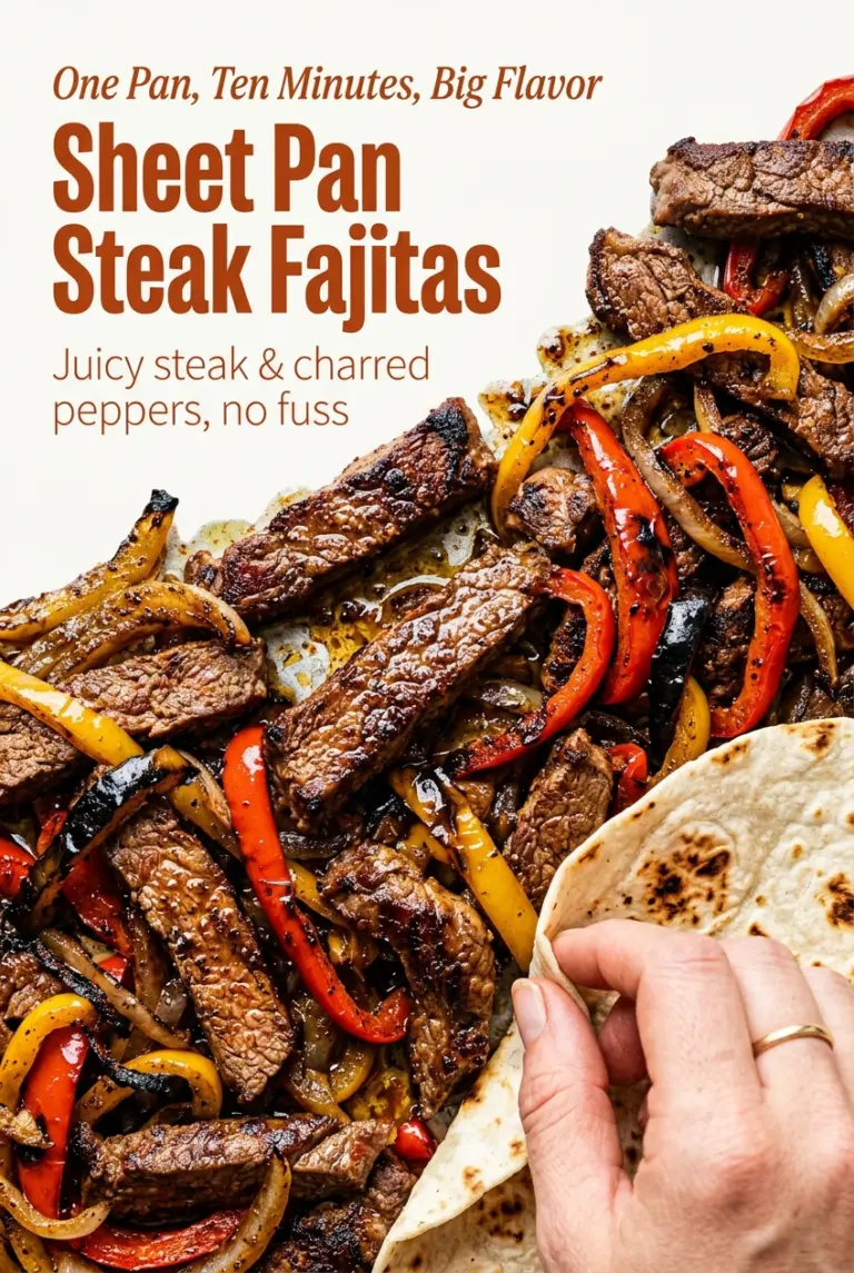 Sheet Pan Steak Fajitas