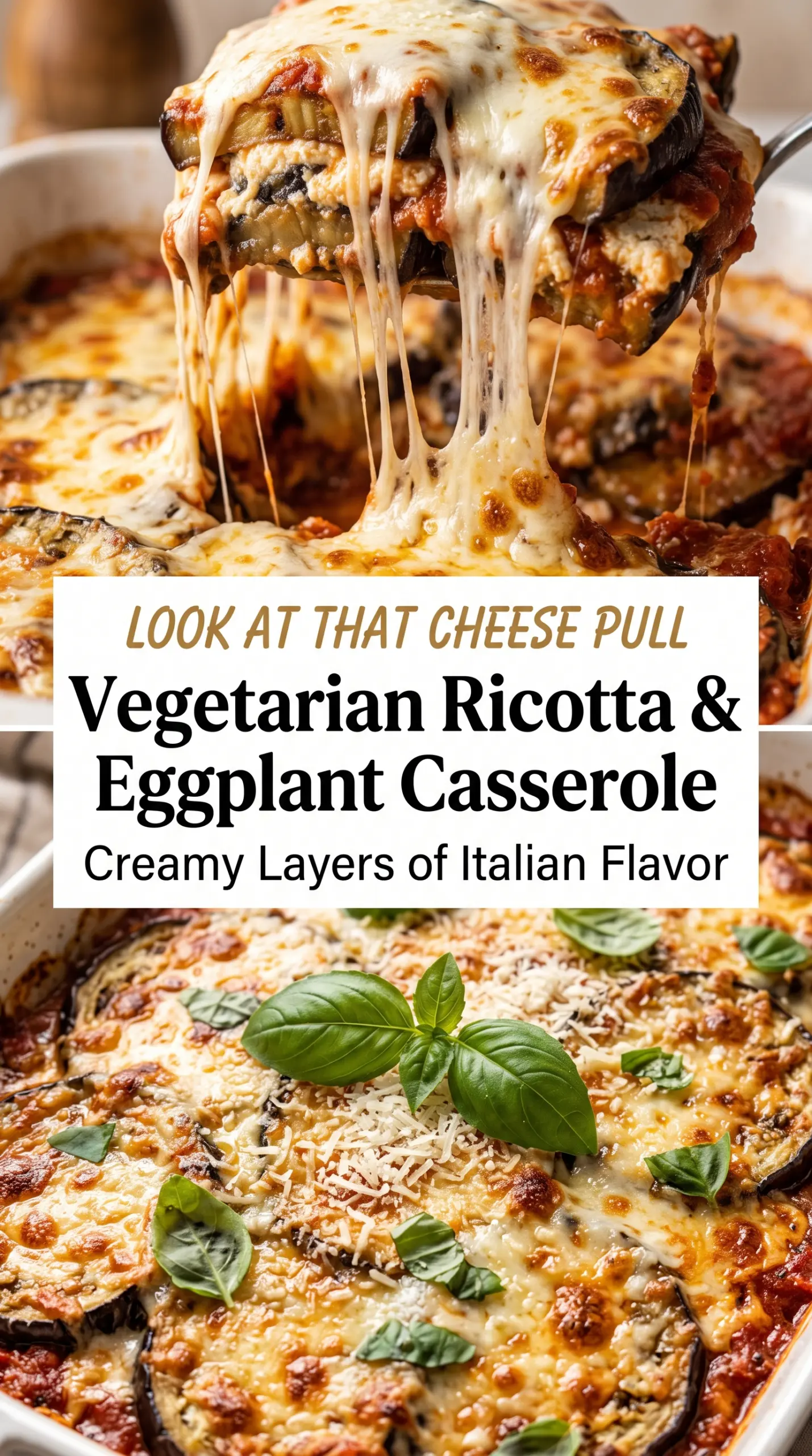 Vegetarian Ricotta & Eggplant Casserole
