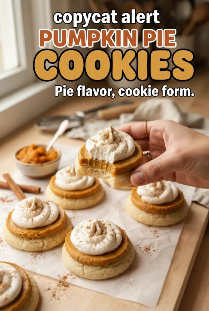 Crumbl Pumpkin Pie Cookies Copycat