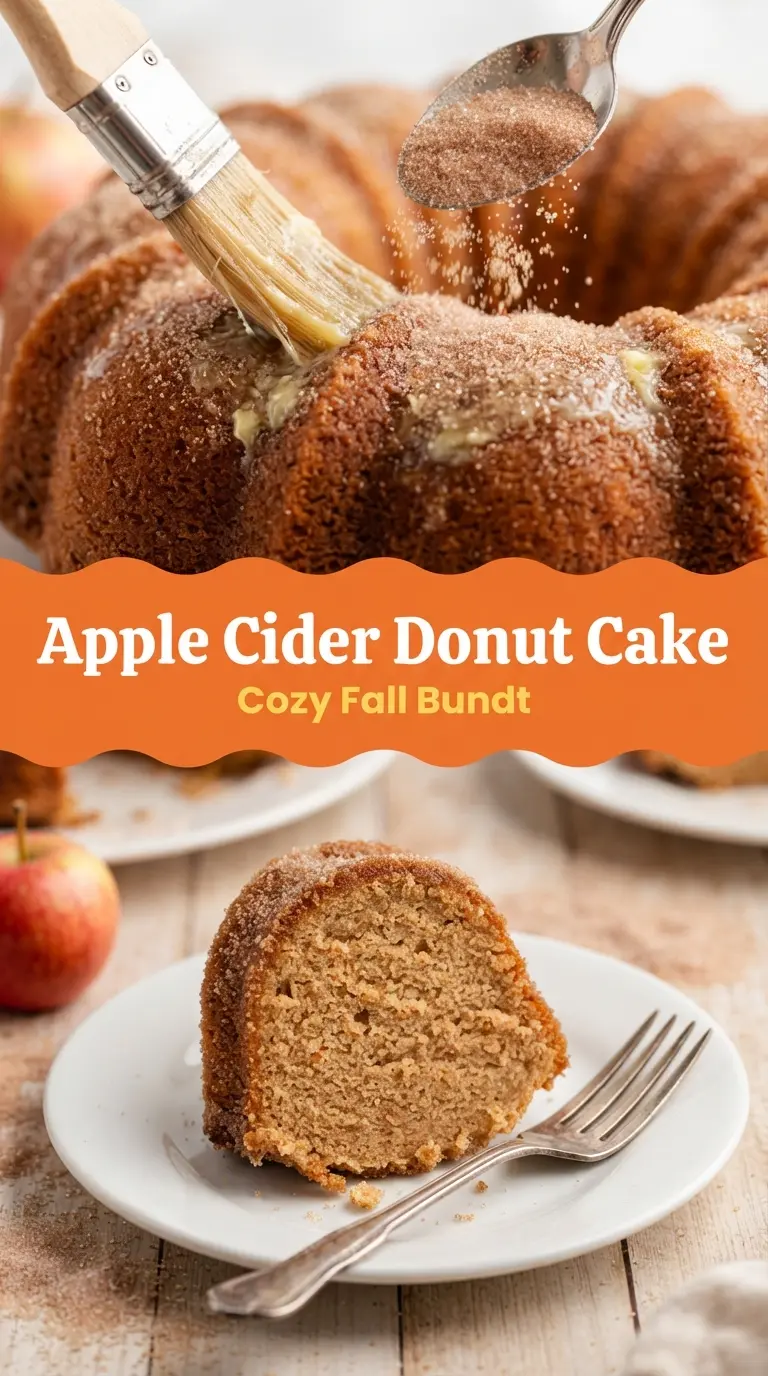 Apple Cider Donut Cake tender spiced bundt
