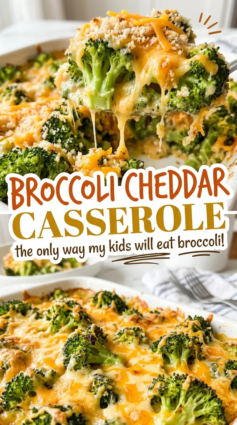 Broccoli Cheddar Casserole with bubbling cheese and crisp crackers