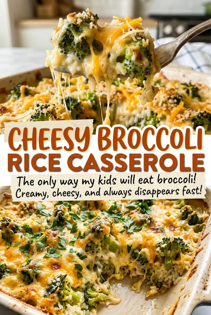Cheesy Broccoli Rice Casserole