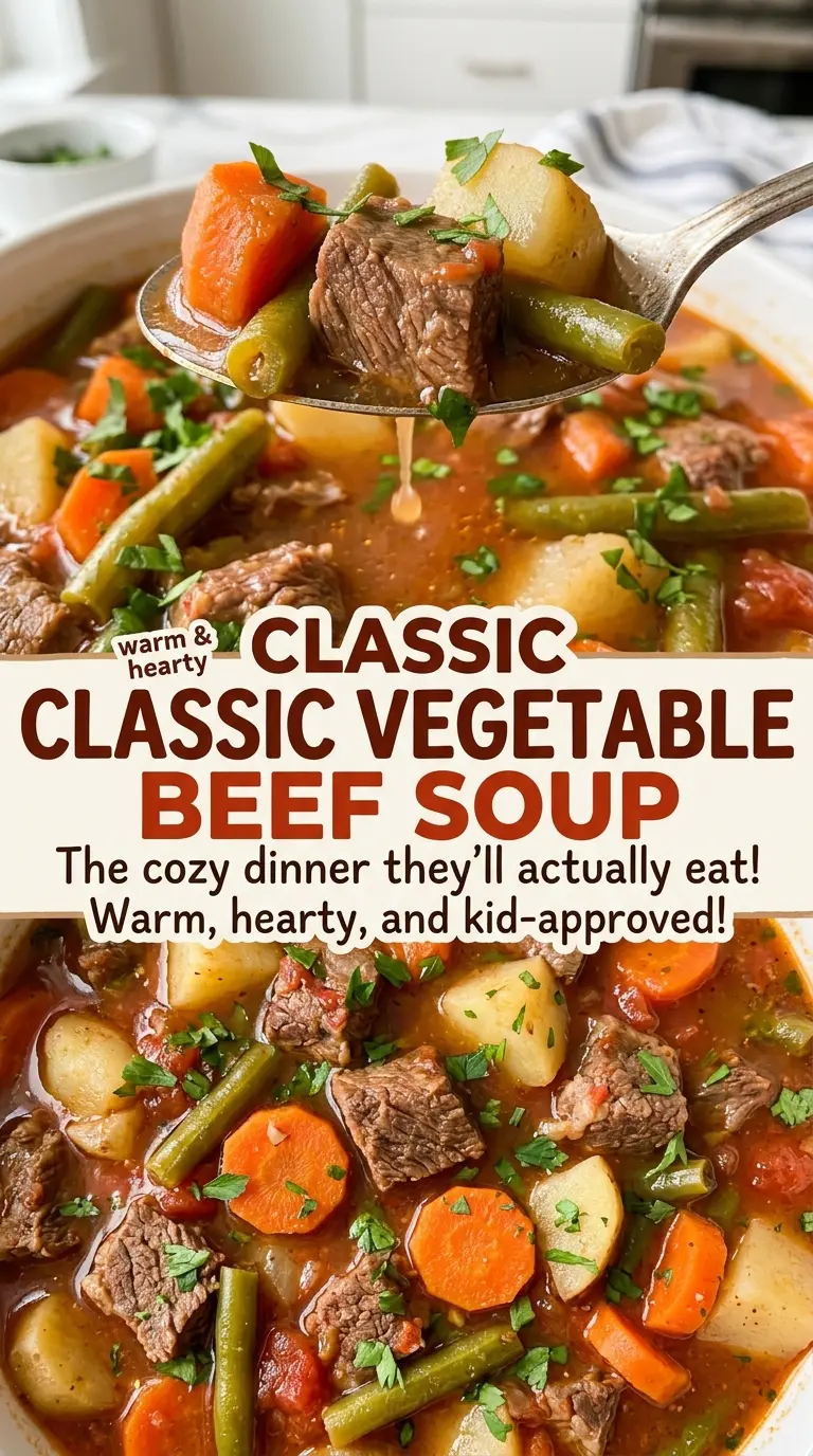 Classic Vegetable Beef Soup tender beef vegetables