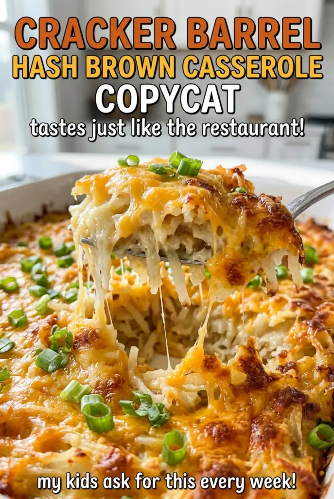 Cracker Barrel Hash Brown Casserole Copycat