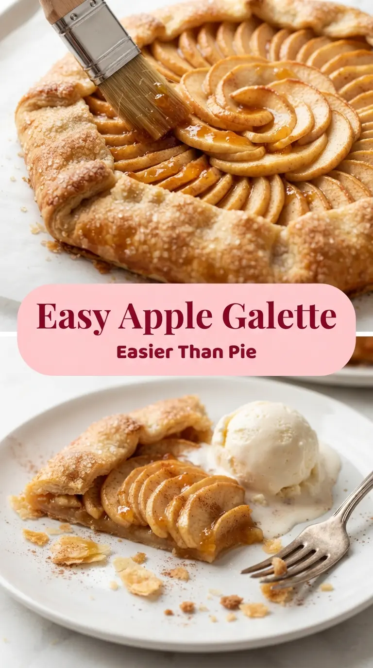 Easy Apple Galette rustic cinnamon apple