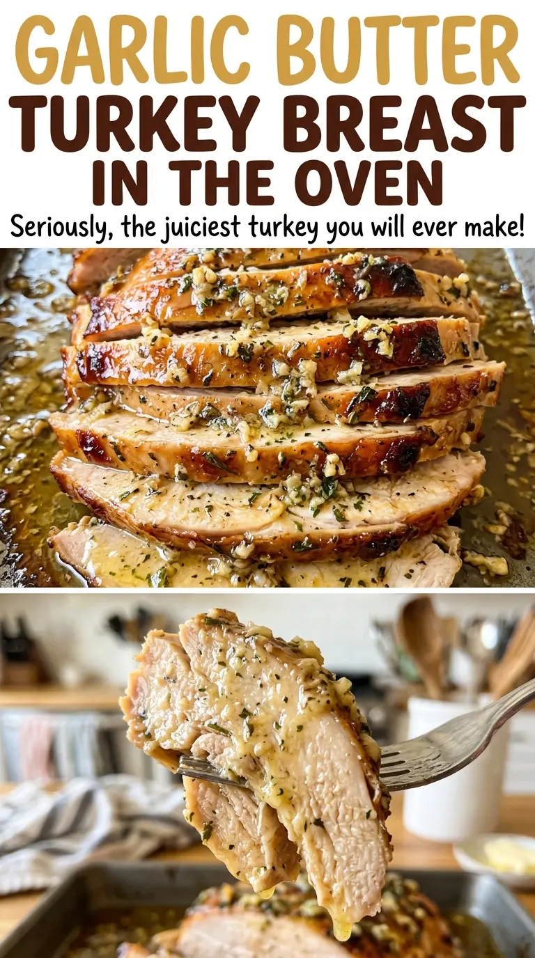 Garlic butter turkey breast fragrant rosemary thyme