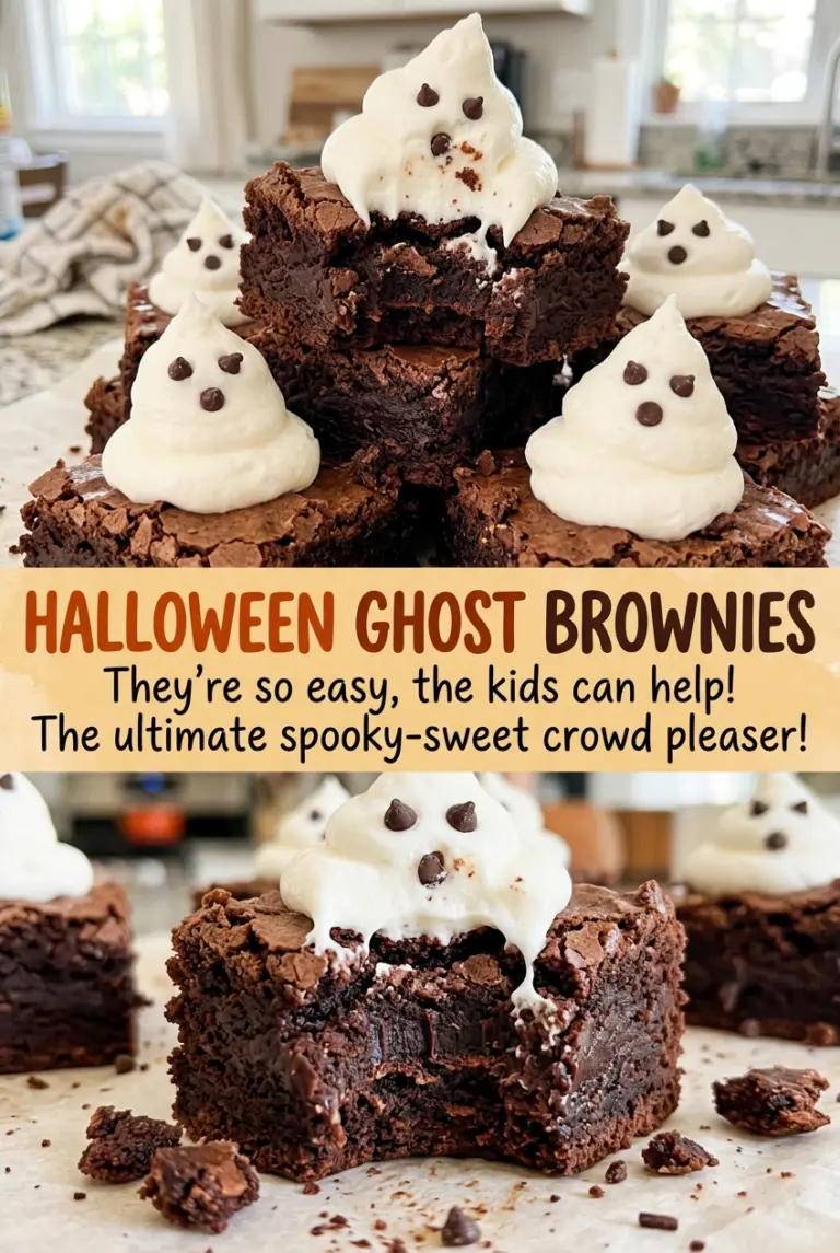 Halloween Ghost Brownies