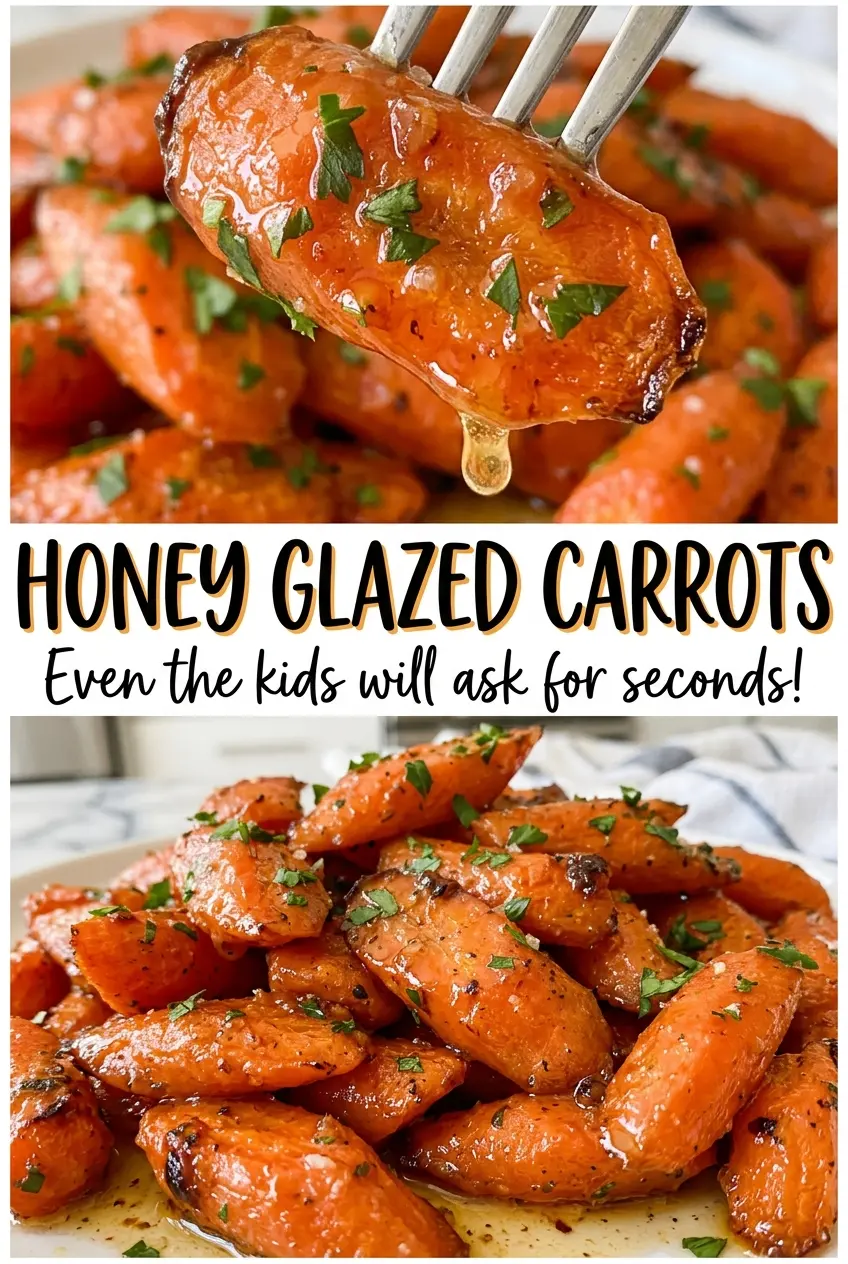 Honey Glazed Carrots glossy tender coins